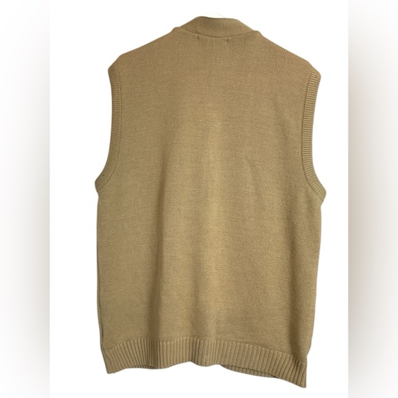 Guv’nors Vintage Grandpa Vest Size XL Browns w Tan, Pockets - Picture 3 of 9